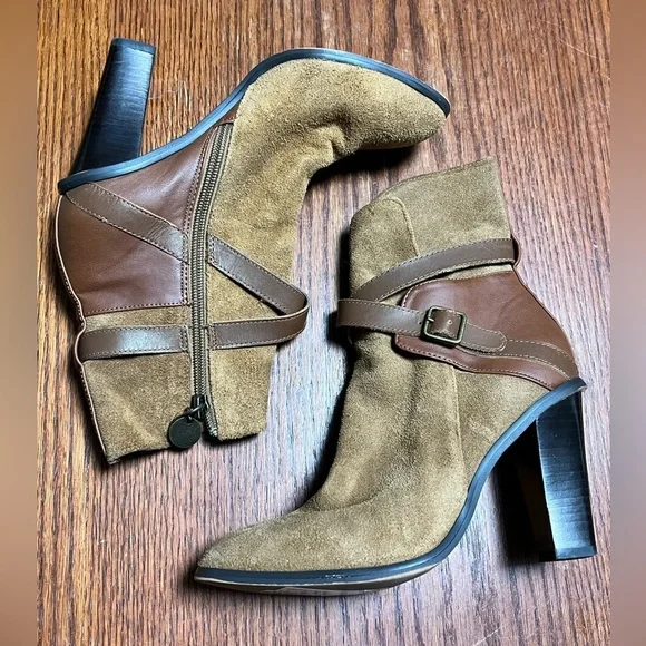 Ann Taylor Loft brown suede leather boots shoes size 6M - Picture 2 of 11